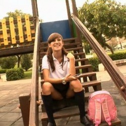 Ainara the schoolgirl, her first double penetration, her first threesome and the beginning of a new life