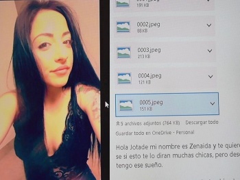 Zenaida's dream: Fucking JotaDe. She stuck the face of the Valencian stud in her boyfriend's when she fucked them